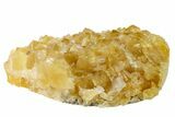 Lustrous Yellow Calcite Crystal Cluster - Fluorescent! #163548-1